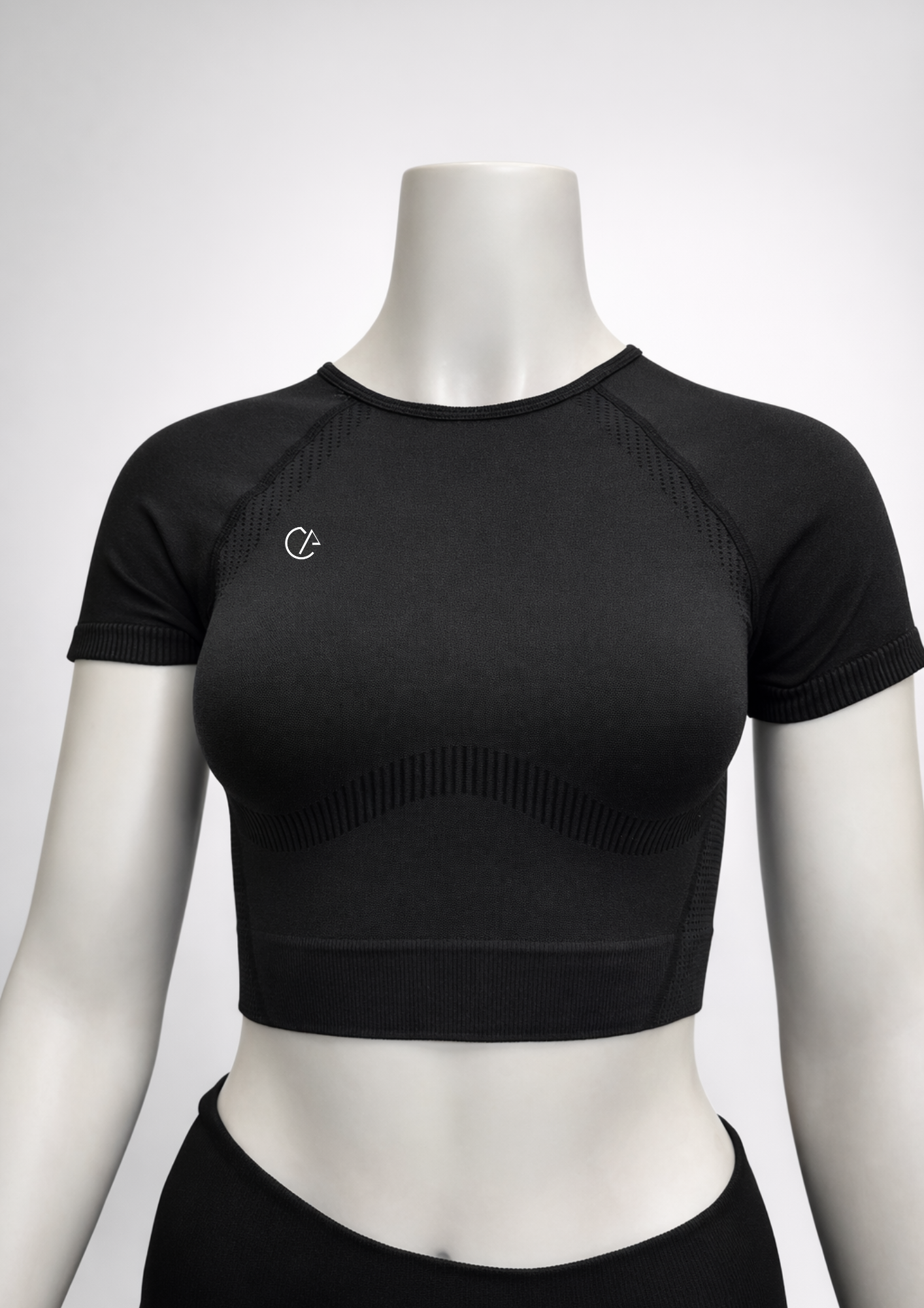 Camiseta correctora de postura negro para mujer