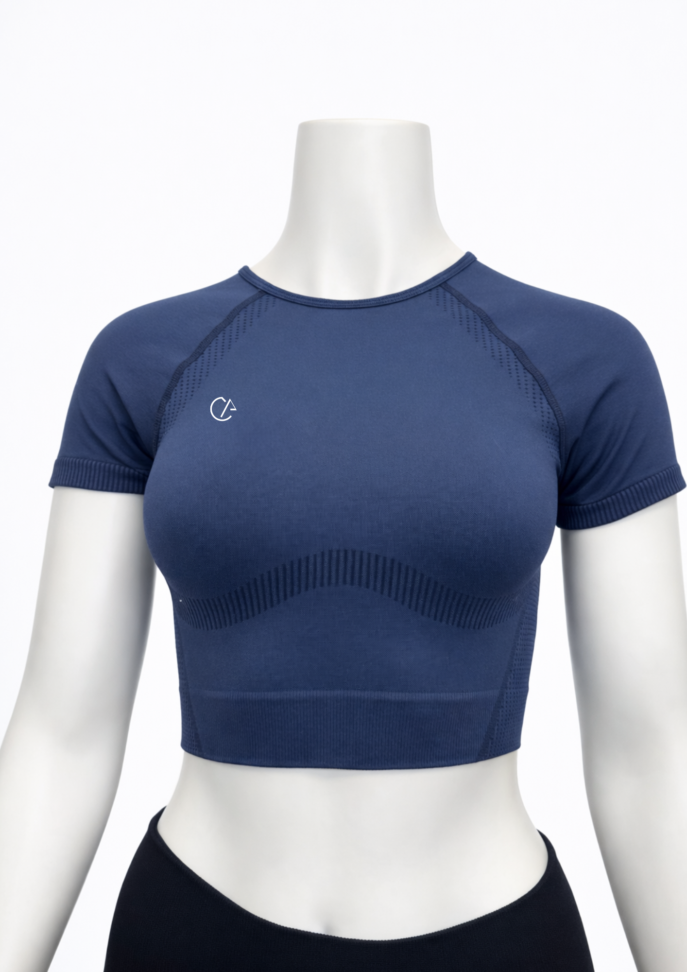Camiseta correctora de postura azul para mujer